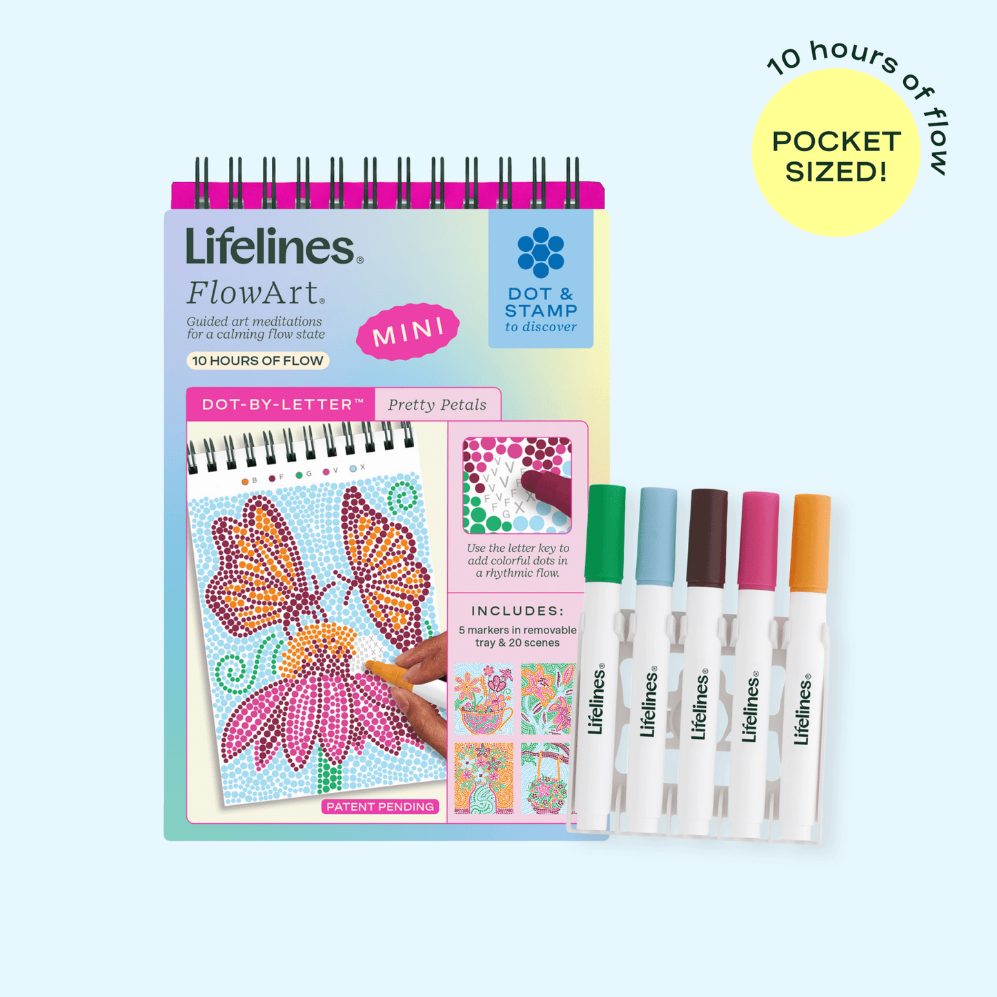 LifeLines FlowArt® Mini - Dot-by-Letter Pretty Petals