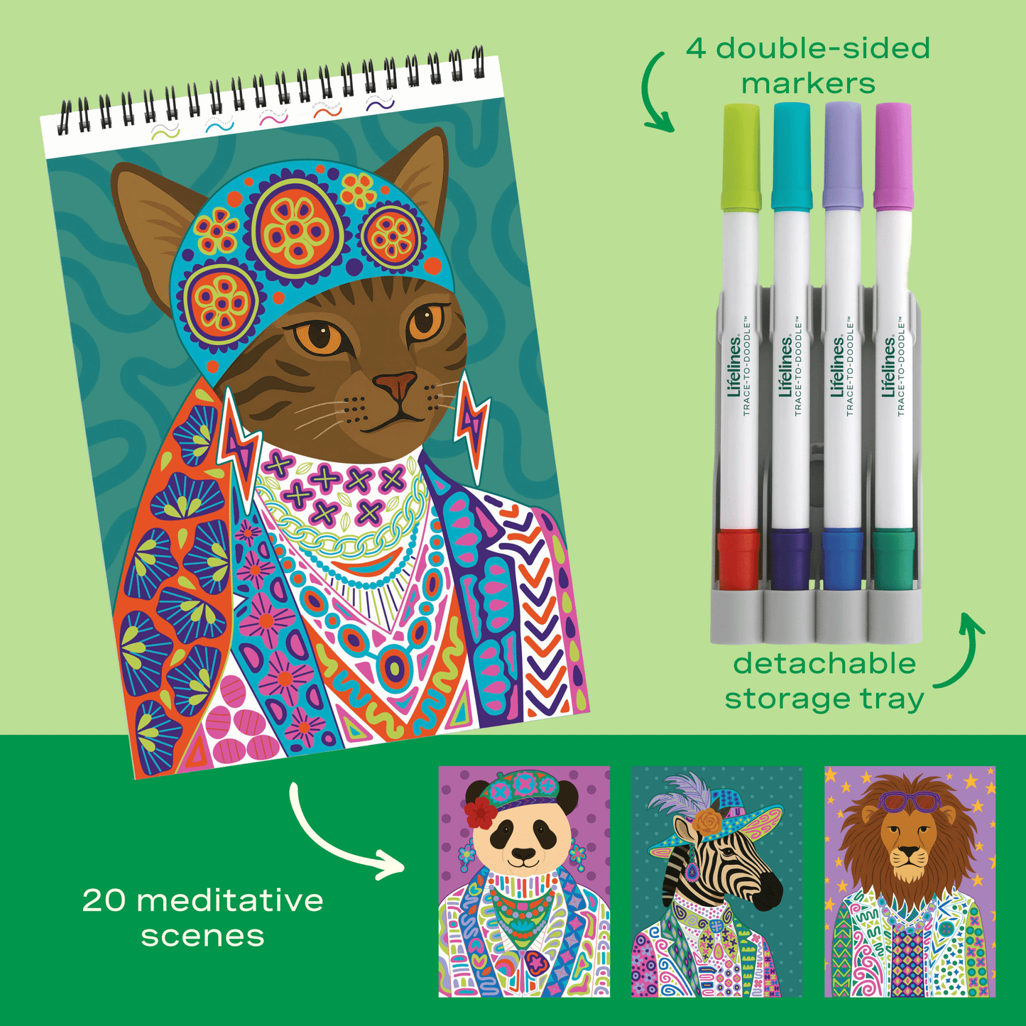FlowArt® - Trace-To-Doodle, Wild Style