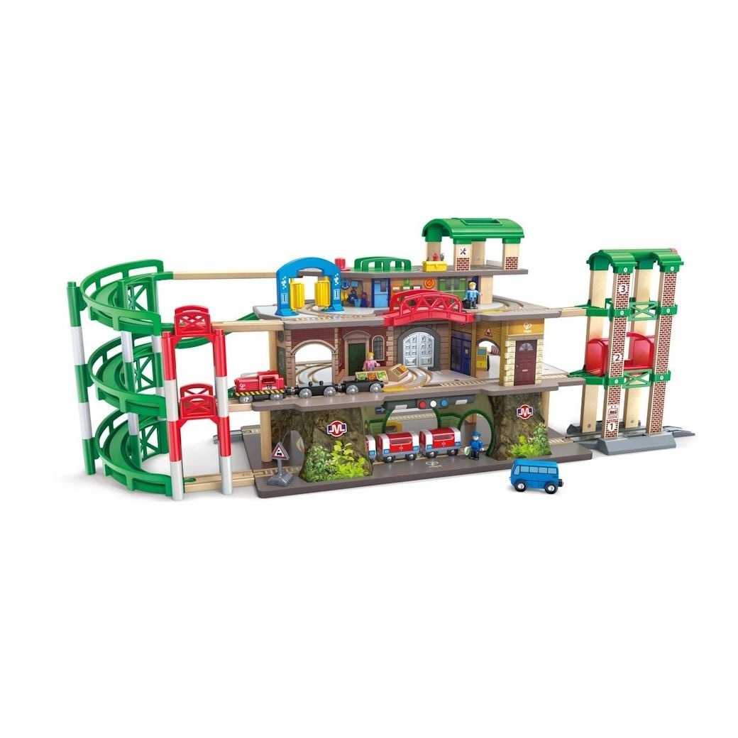 Hape Multi-Level Railway City Set