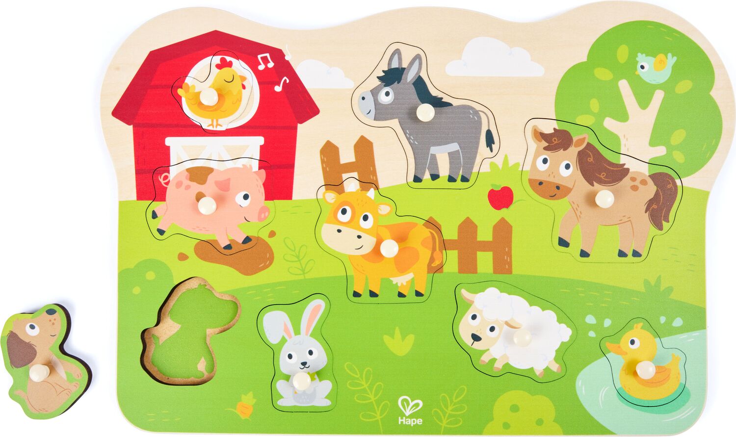 Farm Animals Peg Puzzle
