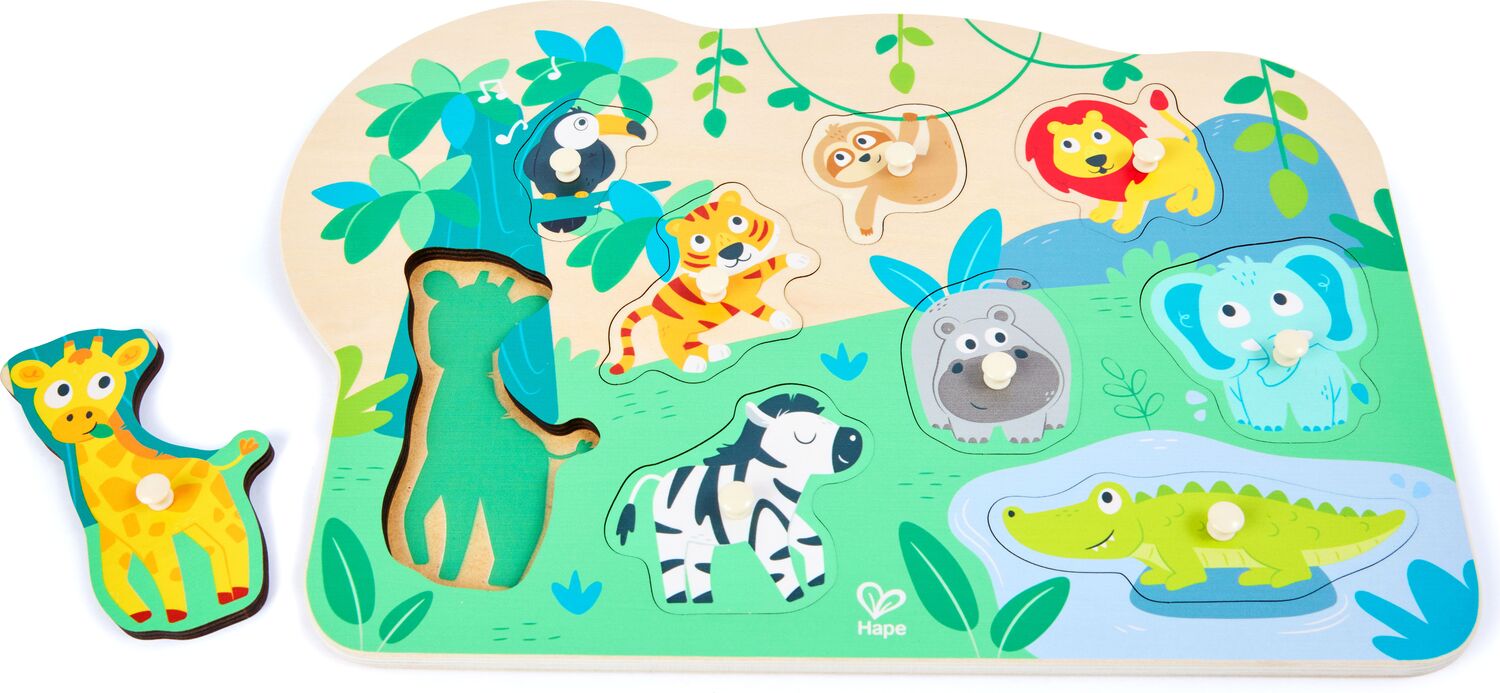 Wild Animals Peg Puzzle