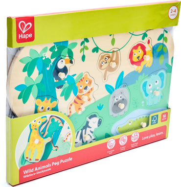 Wild Animals Peg Puzzle