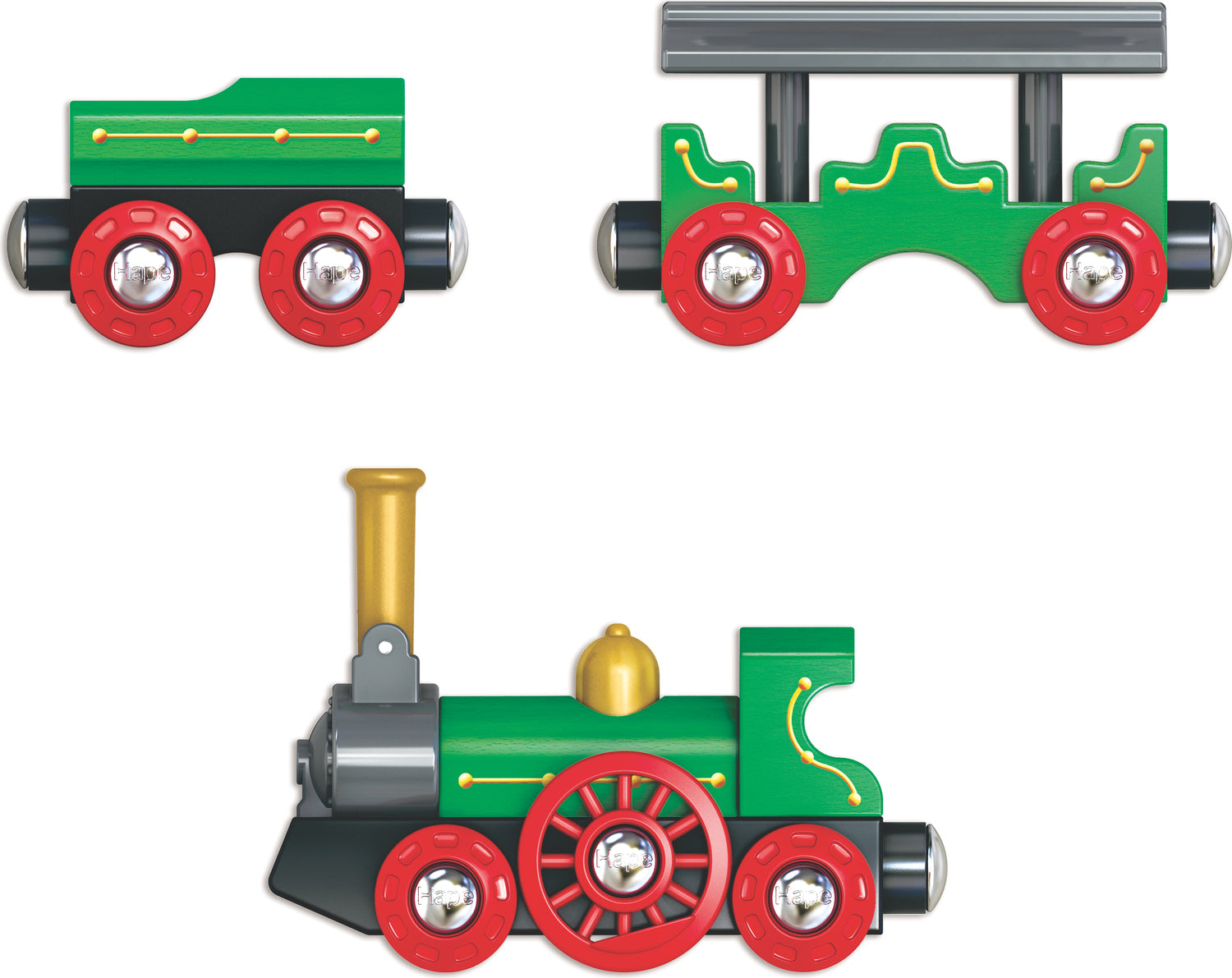 Retro Train with Foldable Chimney