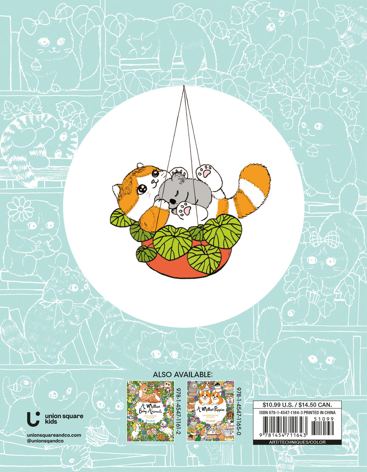 A Million Kittens: Adorable Felines to Color