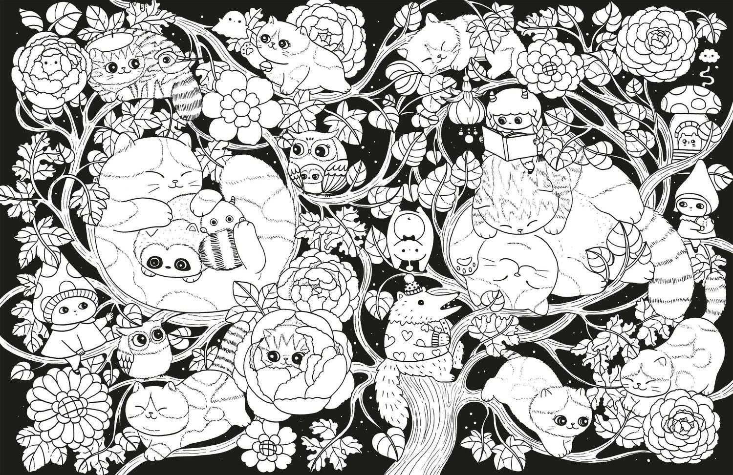 A Million Kittens: Adorable Felines to Color
