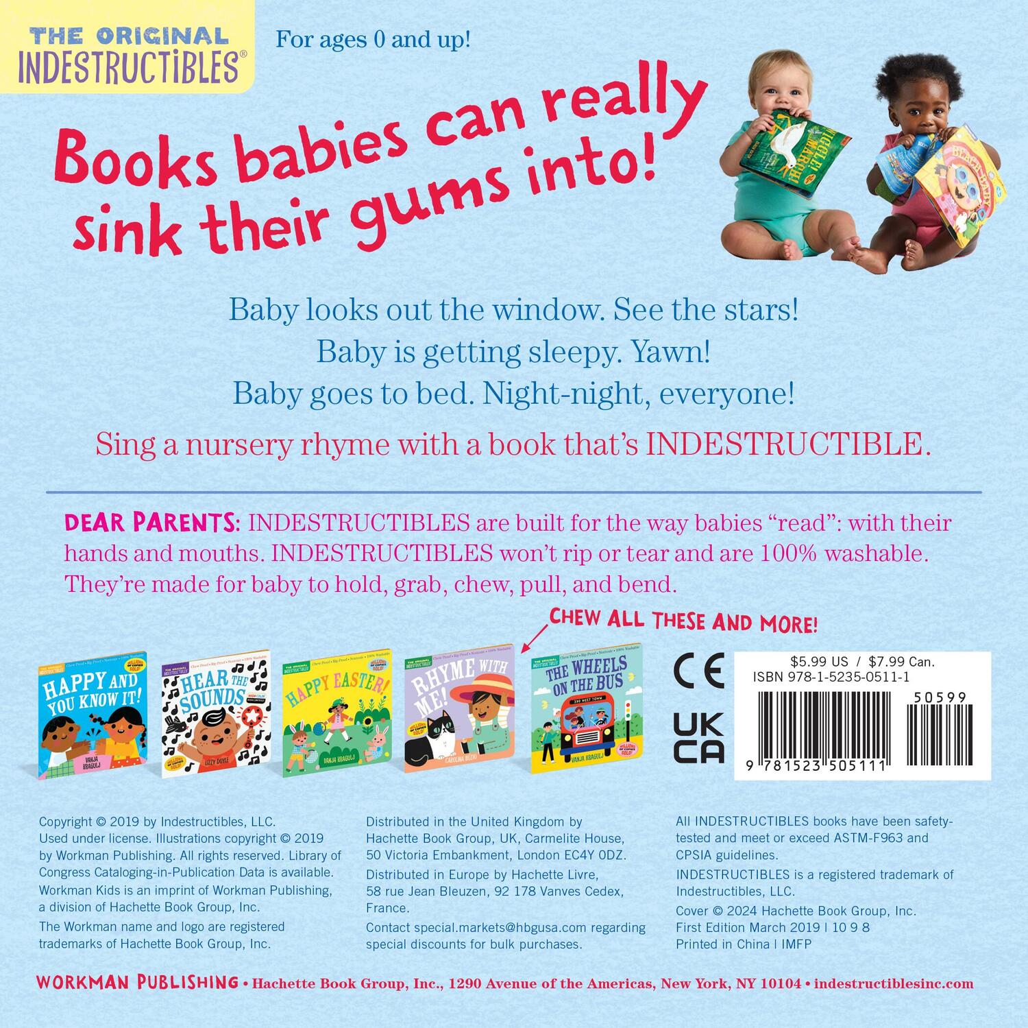 Indestructibles: Twinkle, Twinkle, Little Star: Chew Proof · Rip Proof · Nontoxic · 100% Washable (Book for Babies, Newborn Books, Safe to Chew)
