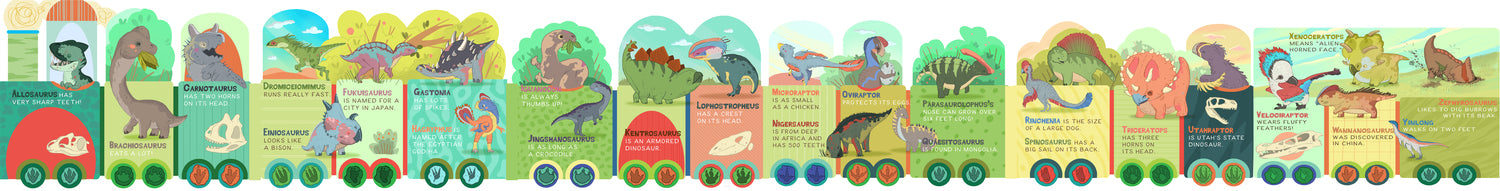 PuzzleTrain: Dinosaurs 26-Piece Puzzle