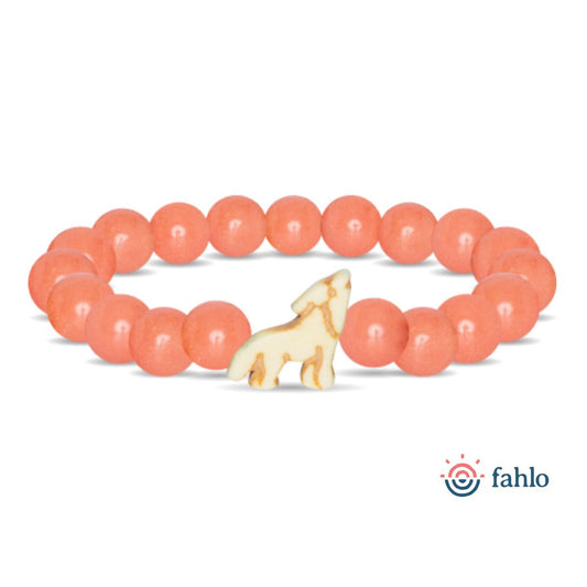 Fahlo Red wolf Bracelet Sunrise Glow