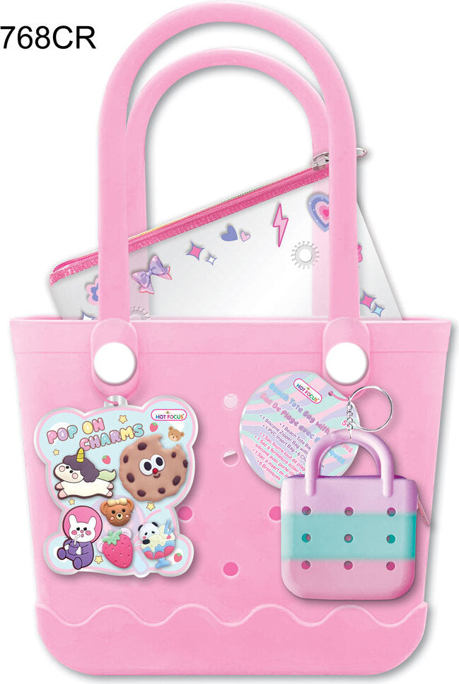 Beach Tote Bag with Charms, Critters