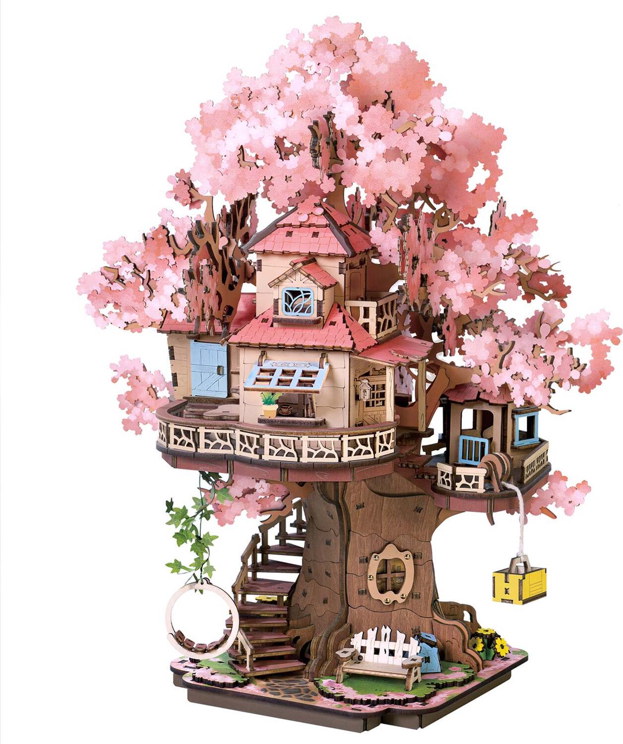 Sakura Tree House - 3D Wooden Puzzle