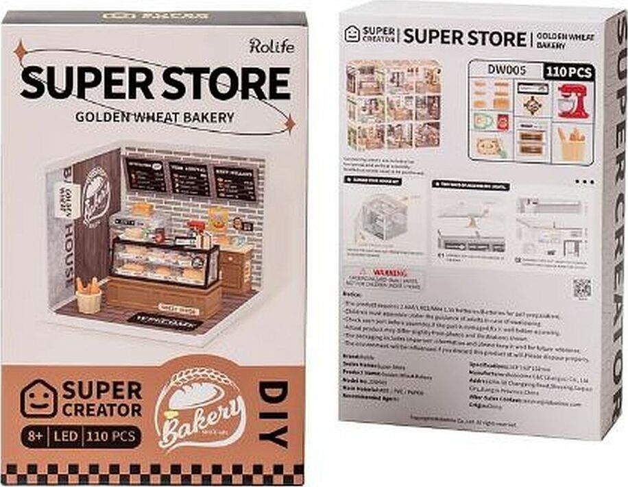 Rolife Super Creator Golden Wheat Bakery Plastic DIY