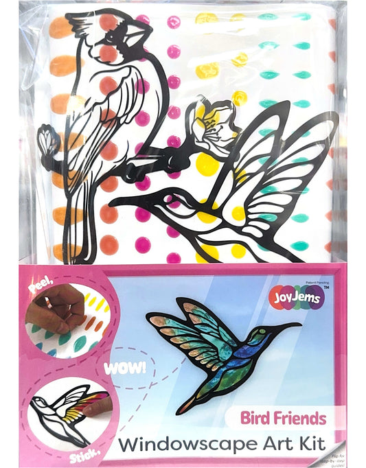 Joy Jems Studio Bird Friends Stained Glass Scene Kit