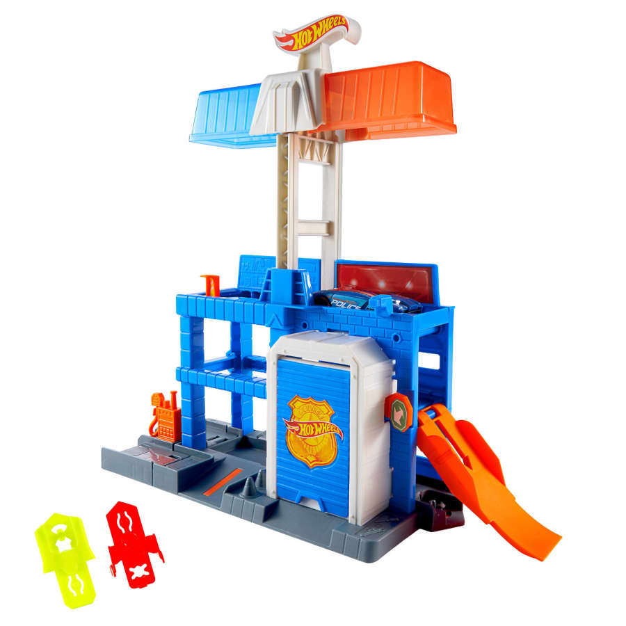 Mattel Hot Wheels City Downtown Police Tower Playset