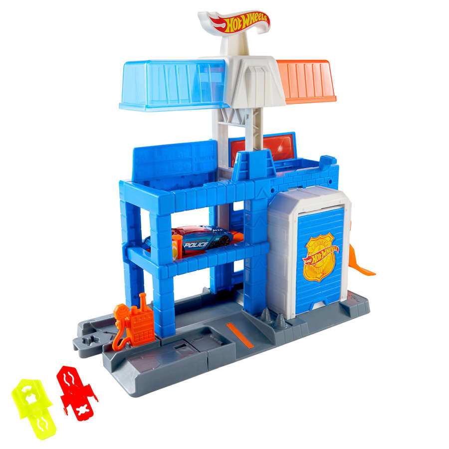 Mattel Hot Wheels City Downtown Police Tower Playset