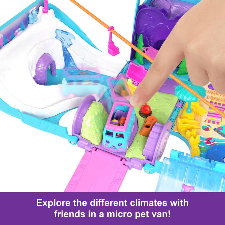 Mattel Polly Pocket Pet Mobile Adventure Playset