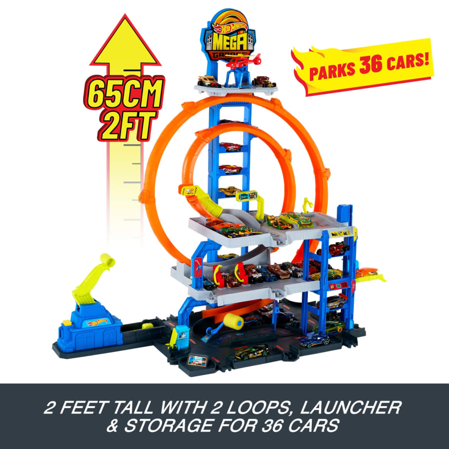 Mattel Hot Wheels MEGA Loop Garage Playset