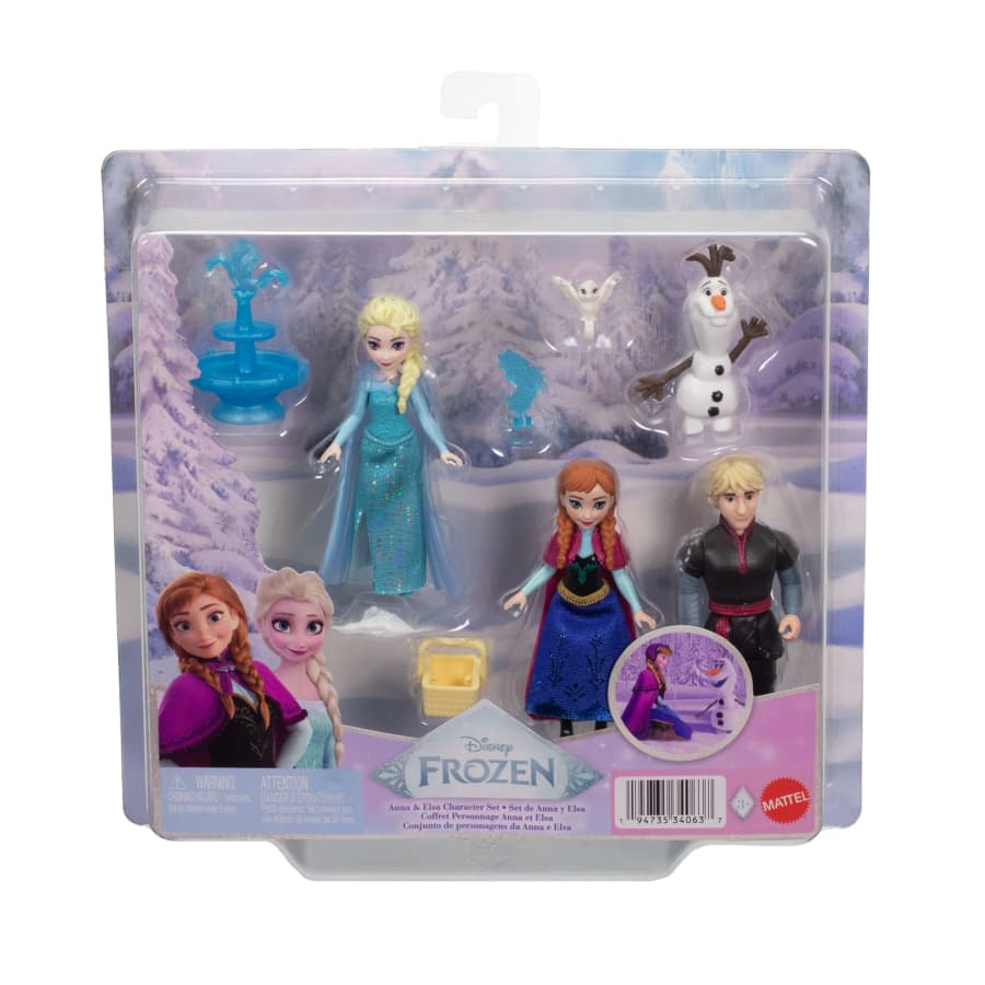 Mattel Disney Frozen Anna & Elsa Character Set