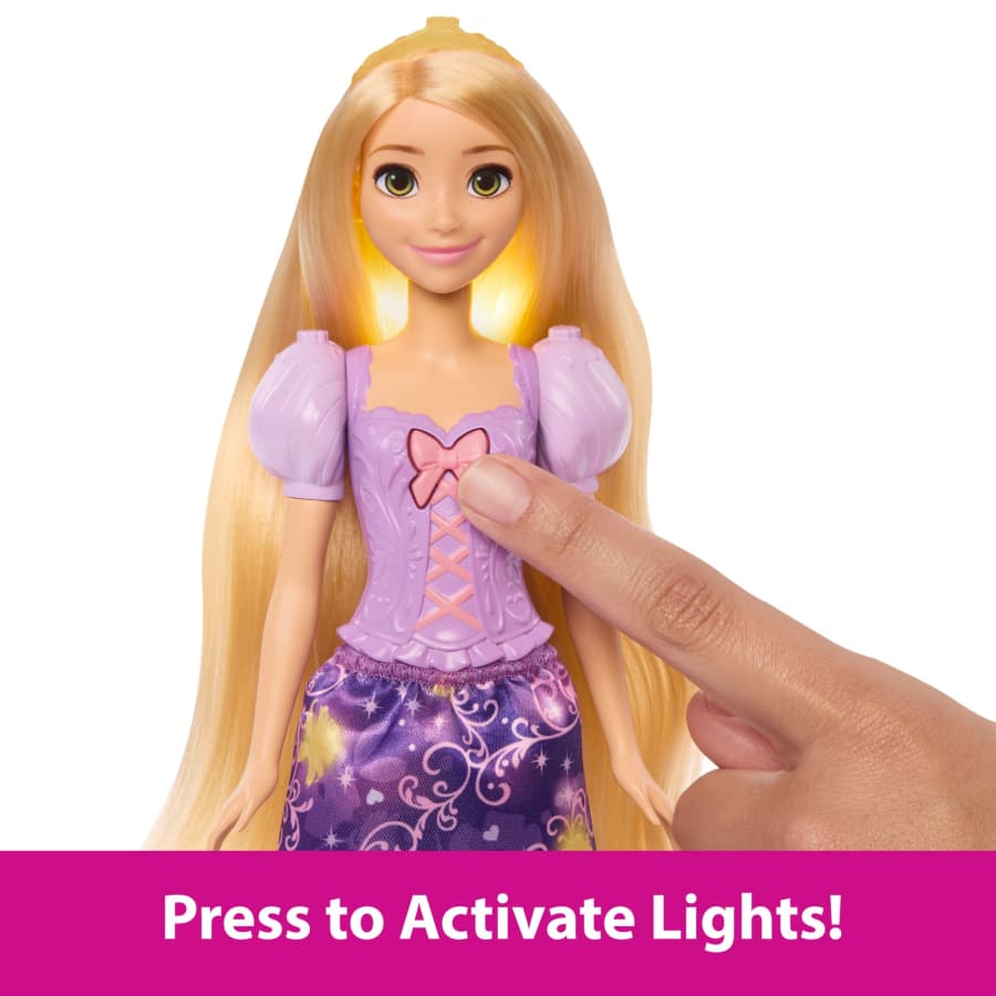 Mattel Disney Princess Light-Up Hair Rapunzel Fashion Doll