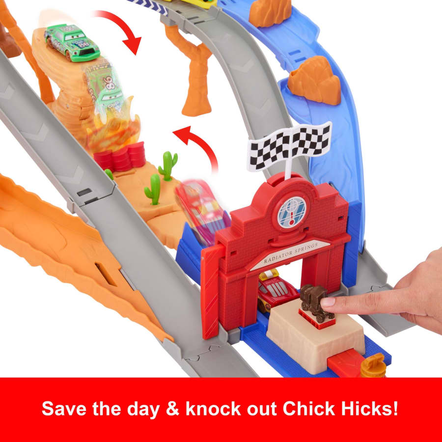 Mattel Disney And Pixar Cars Radiator Springs Race & Rescue Rescue Road Raceway Playset
