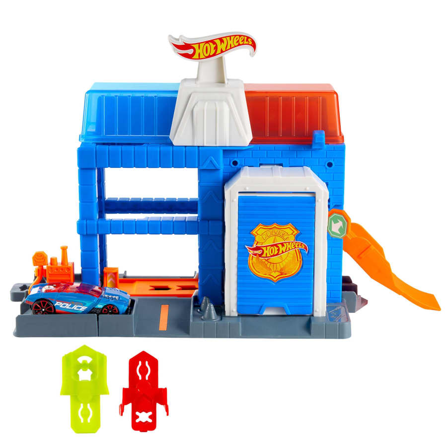 Mattel Hot Wheels City Downtown Police Tower Playset
