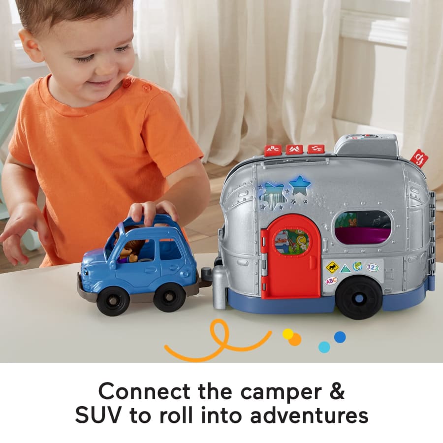 Fisher Price Little People Light-Up Learning Camper Electronic Toy Rv For Toddlers