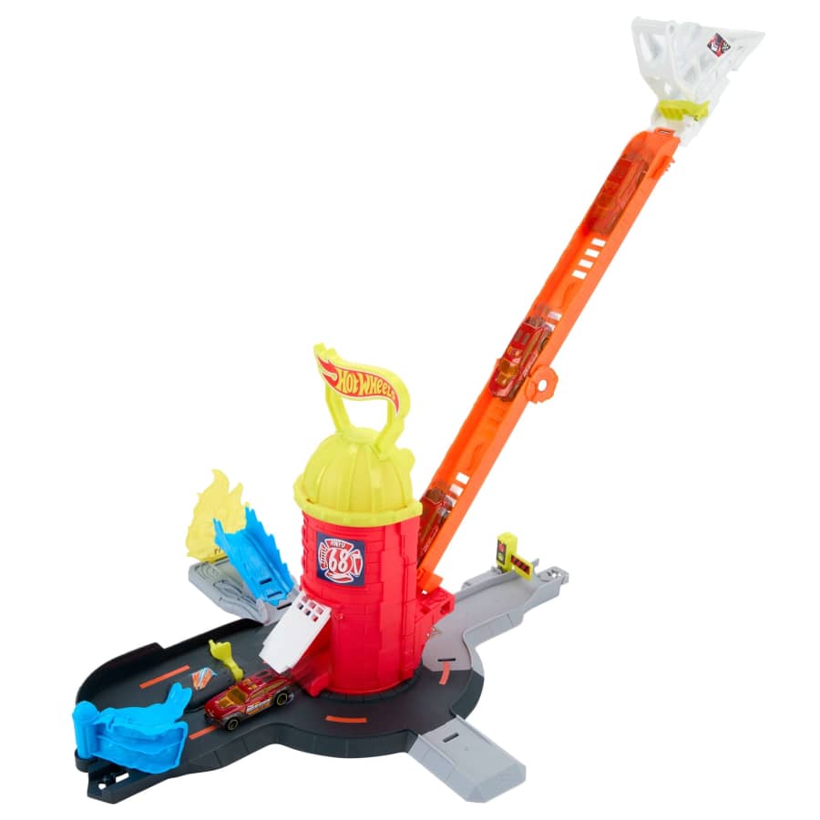 Mattel Hot Wheels City Super Fire Station Rescue Playset