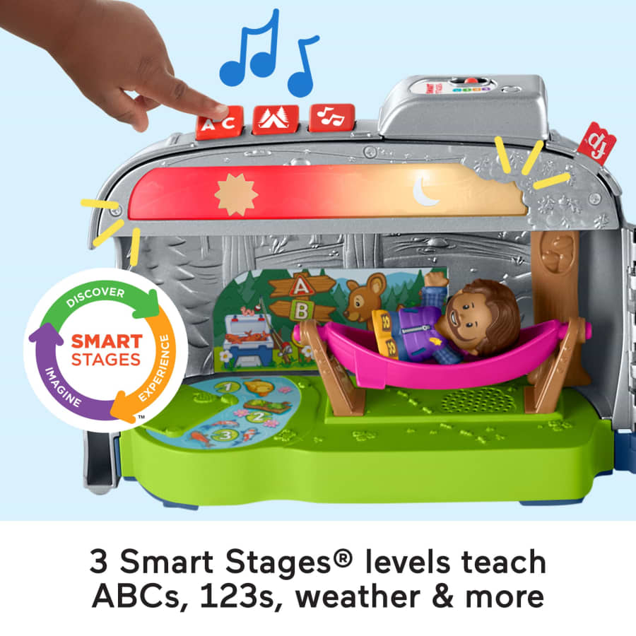 Fisher Price Little People Light-Up Learning Camper Electronic Toy Rv For Toddlers