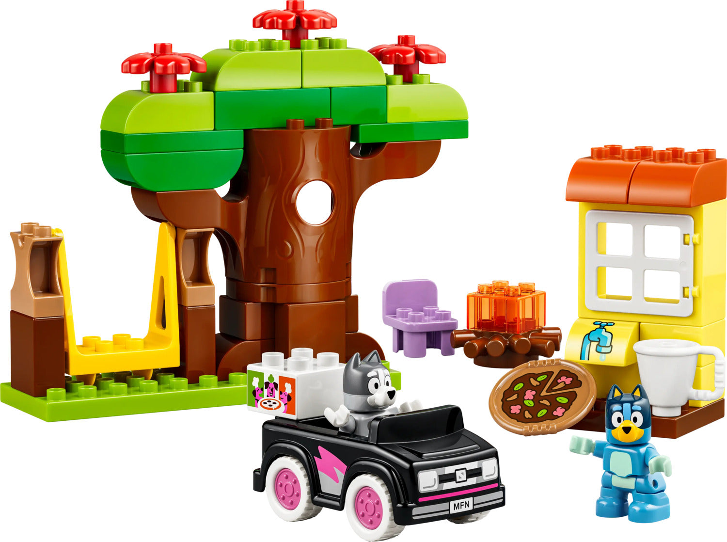 LEGO® DUPLO® Bluey Pizza Girls with Muffin and Bluey