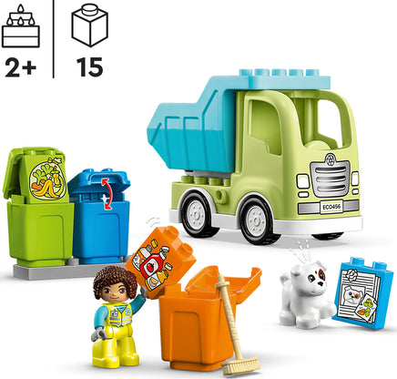 LEGO DUPLO Town Recycling Truck Sorting Toy