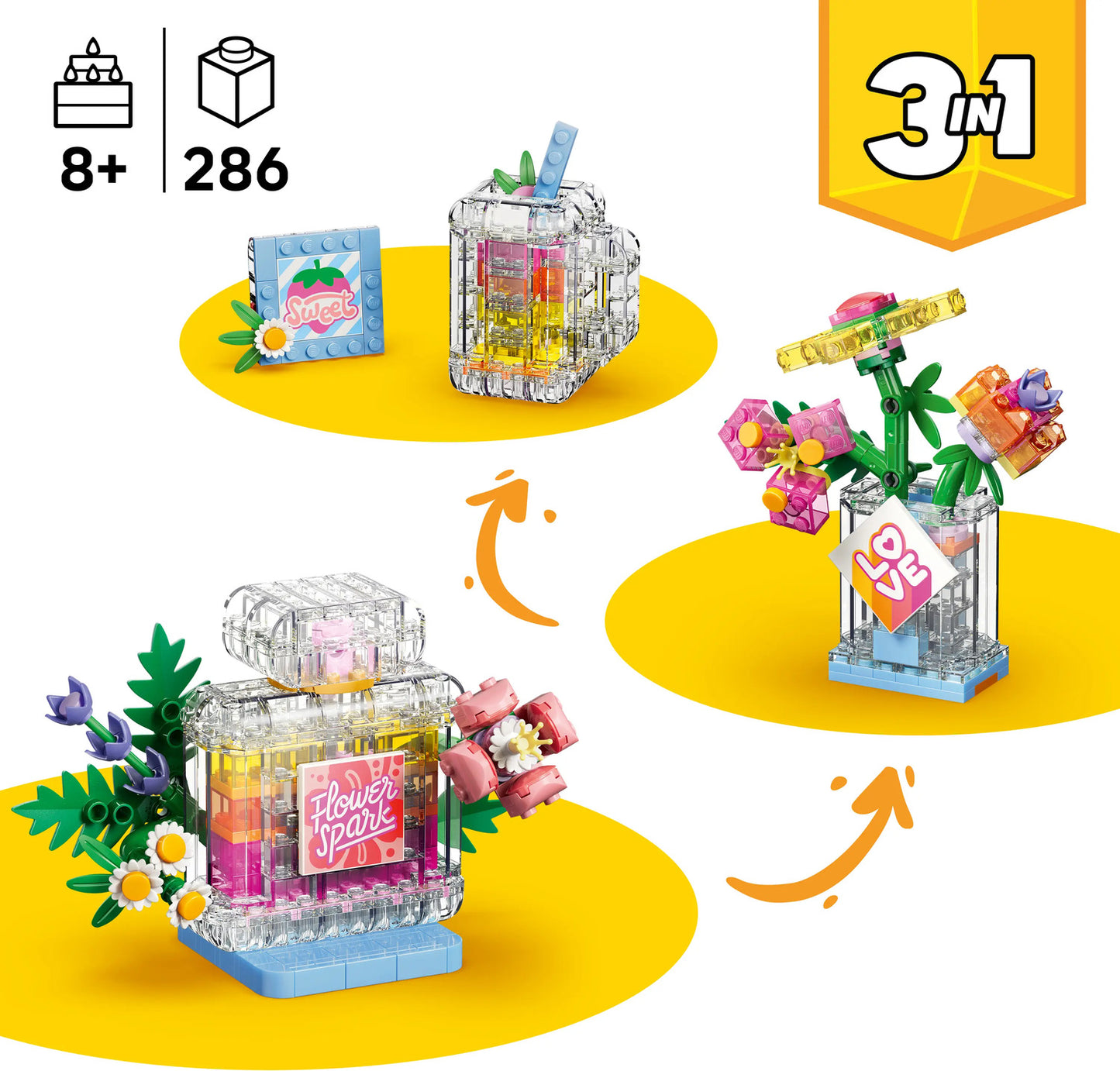LEGO® Creator Floral Decor Perfume Bottle