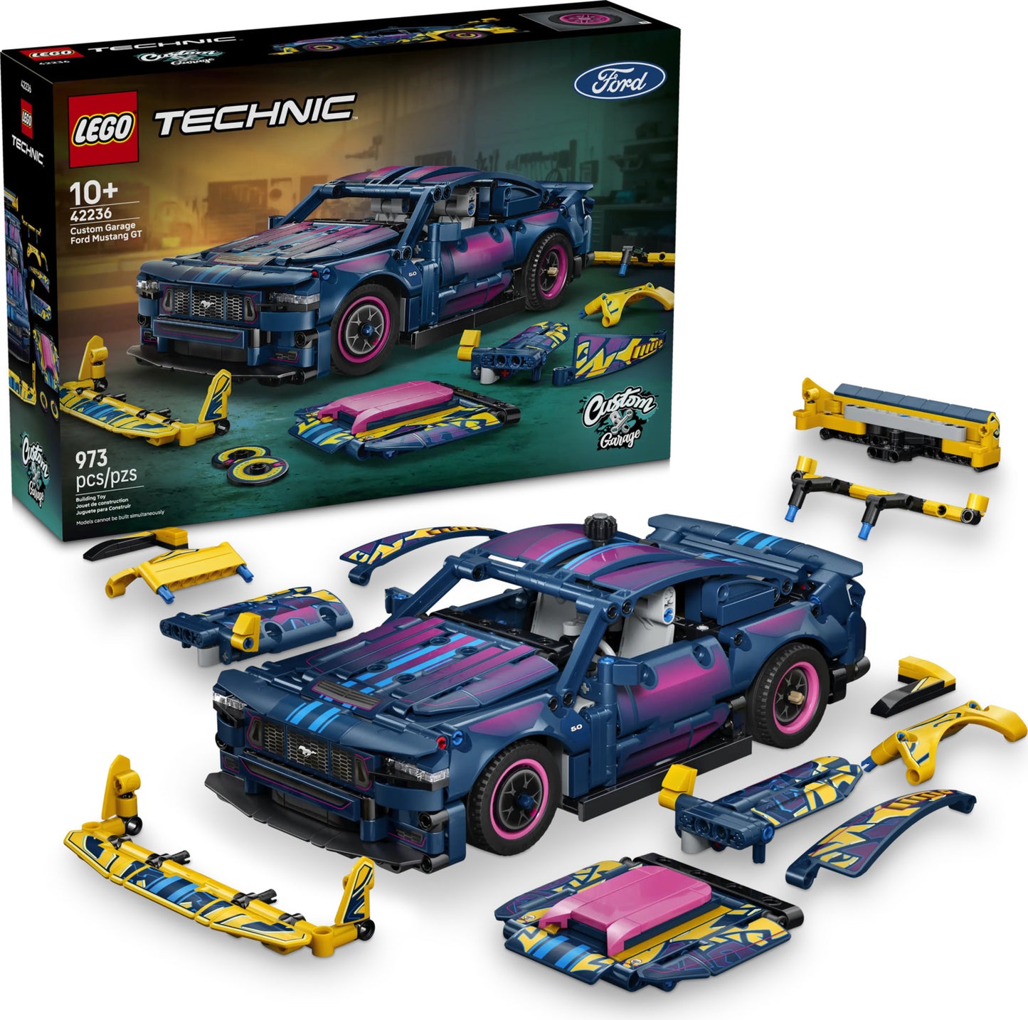 LEGO® Technic™ Custom Garage Ford Mustang GT Car