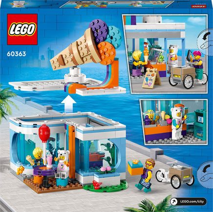 LEGO® City Ice-Cream Shop Set with Toy Bike