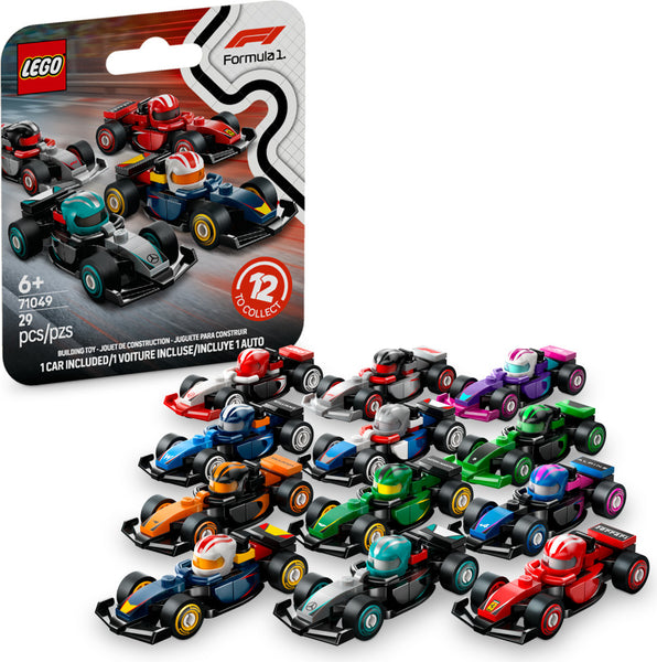 ミシュラン ミニカー F1 コレクション 4台セット LEGO® Minifigures 70049 F1® Collectible Race Cars (one random