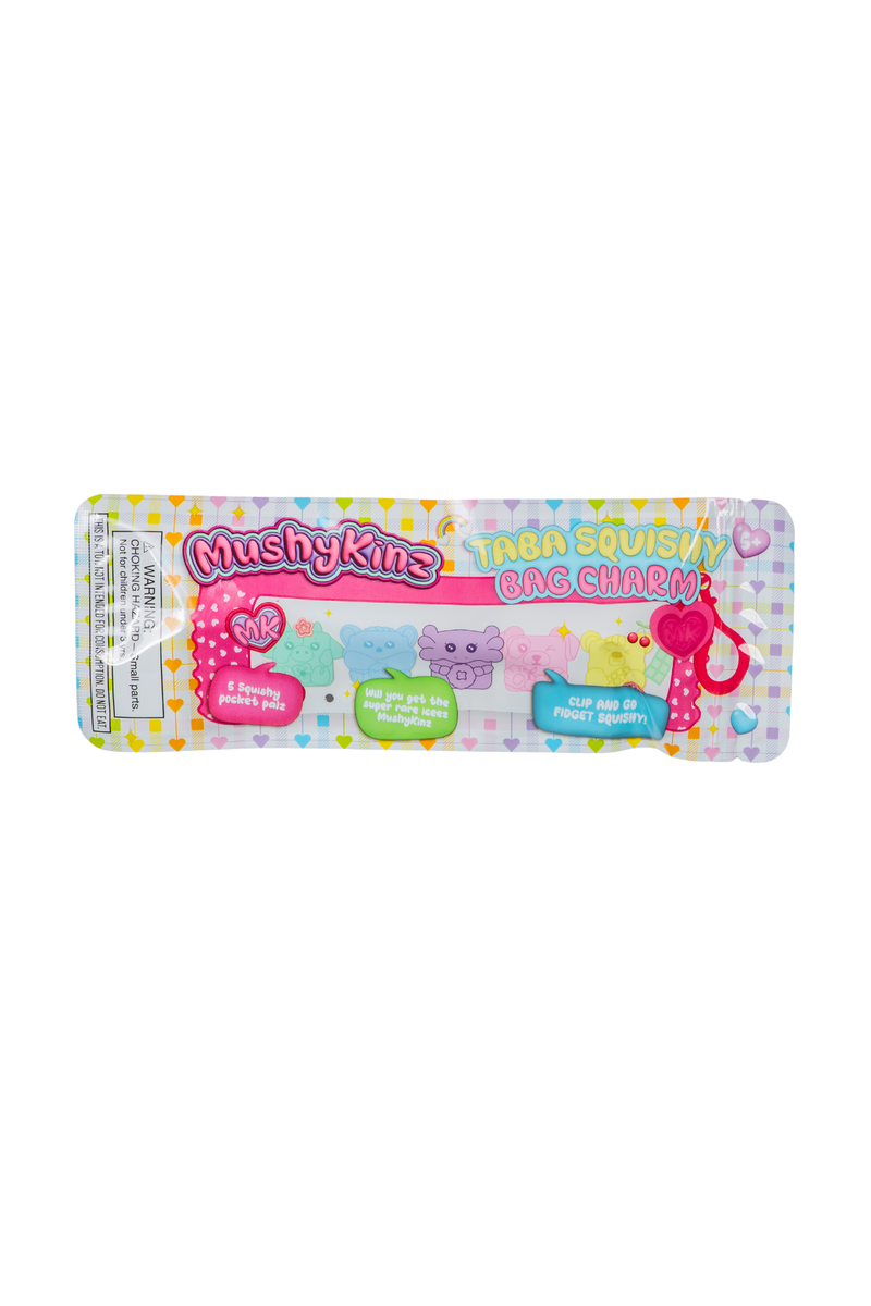 License 2 Play MushyKinz Taba Squishy Pocket Palz 5-Pack Keychain