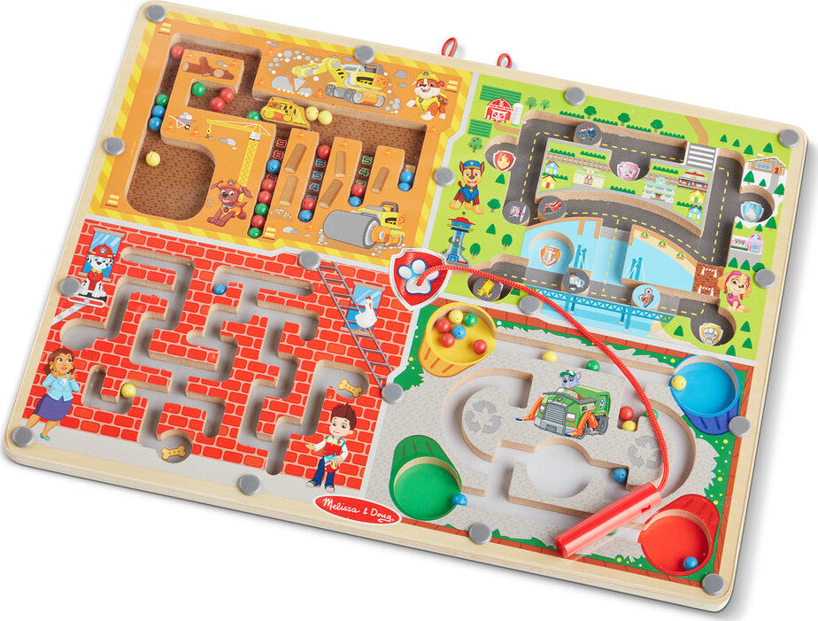 Paw Patrol 2 Wooden Magnetic Wand Maze Board