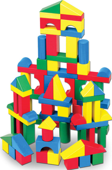 100 Wood Blocks Set