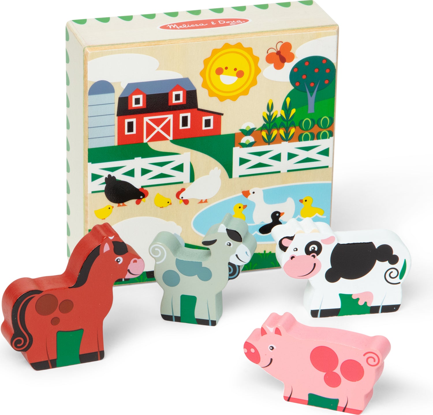 Wooden Animal Matching Farm