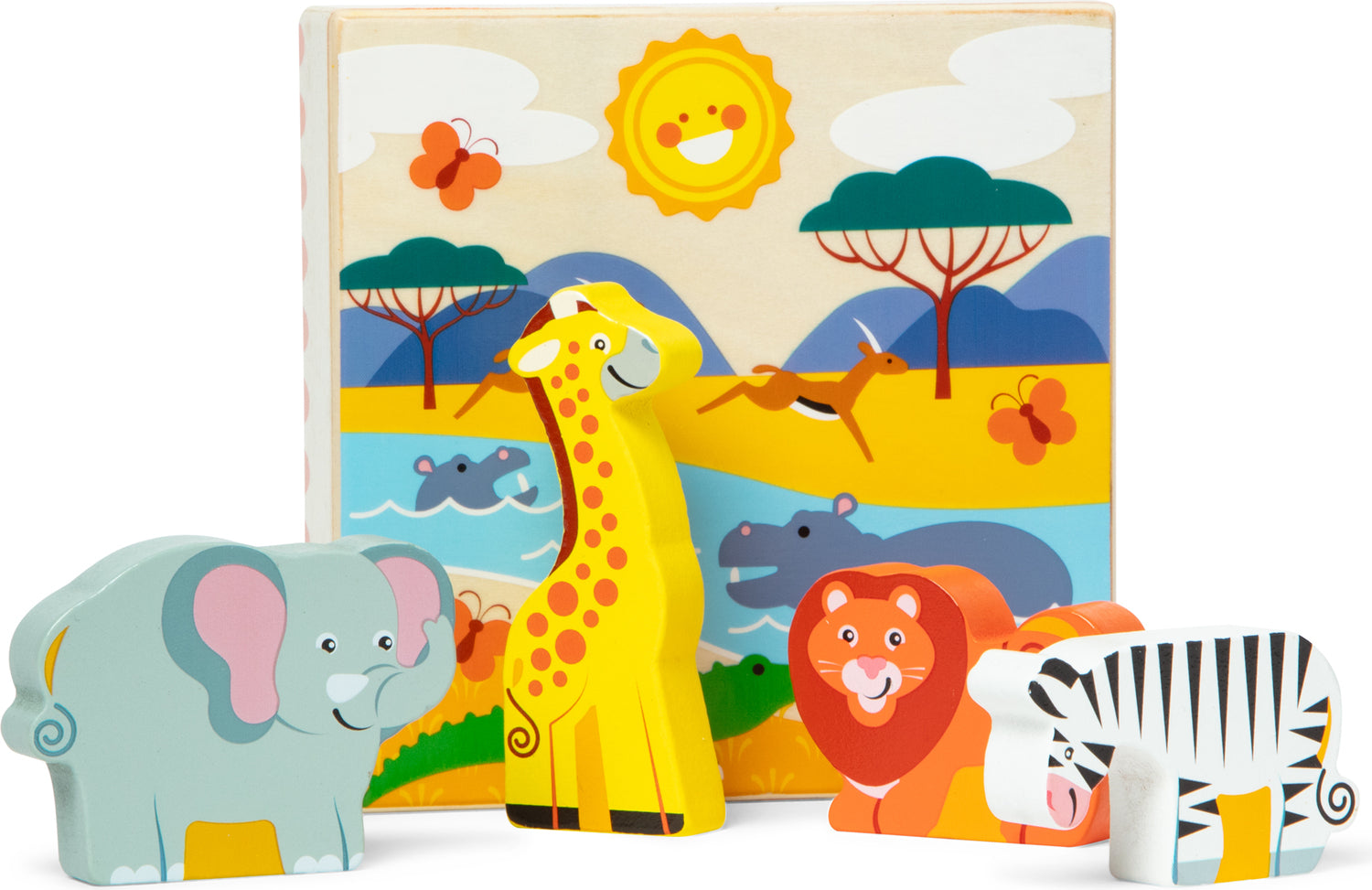 Wooden Animal Matching Safari