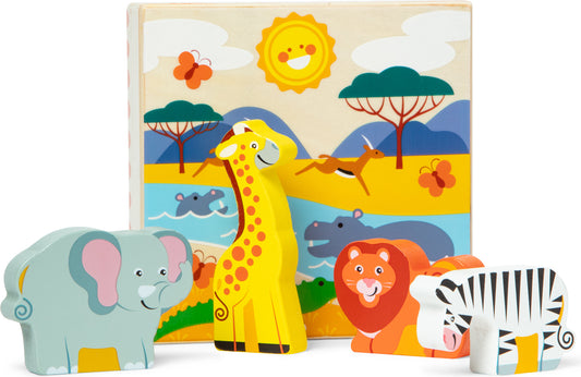 Wooden Animal Matching Safari