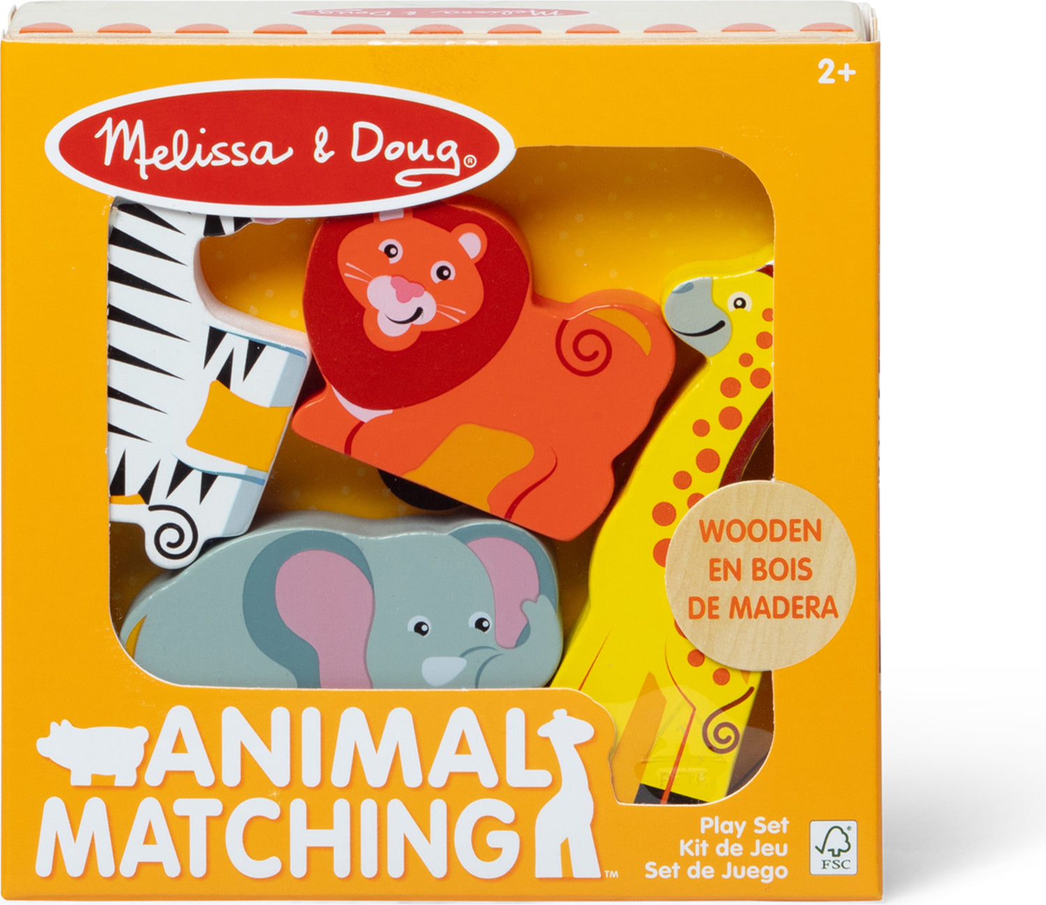 Wooden Animal Matching Safari