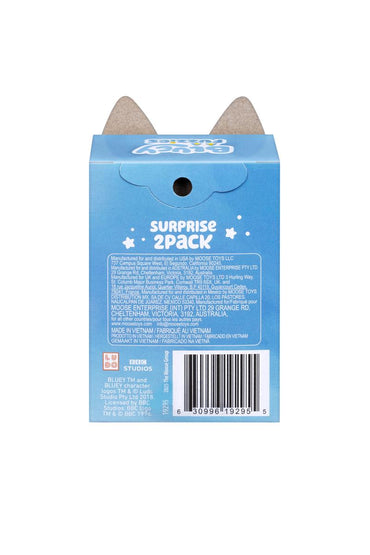 License 2 Play Bluey Fuzzies Surprise 2 Pack Flocked Figures (Blind Box 1pc)