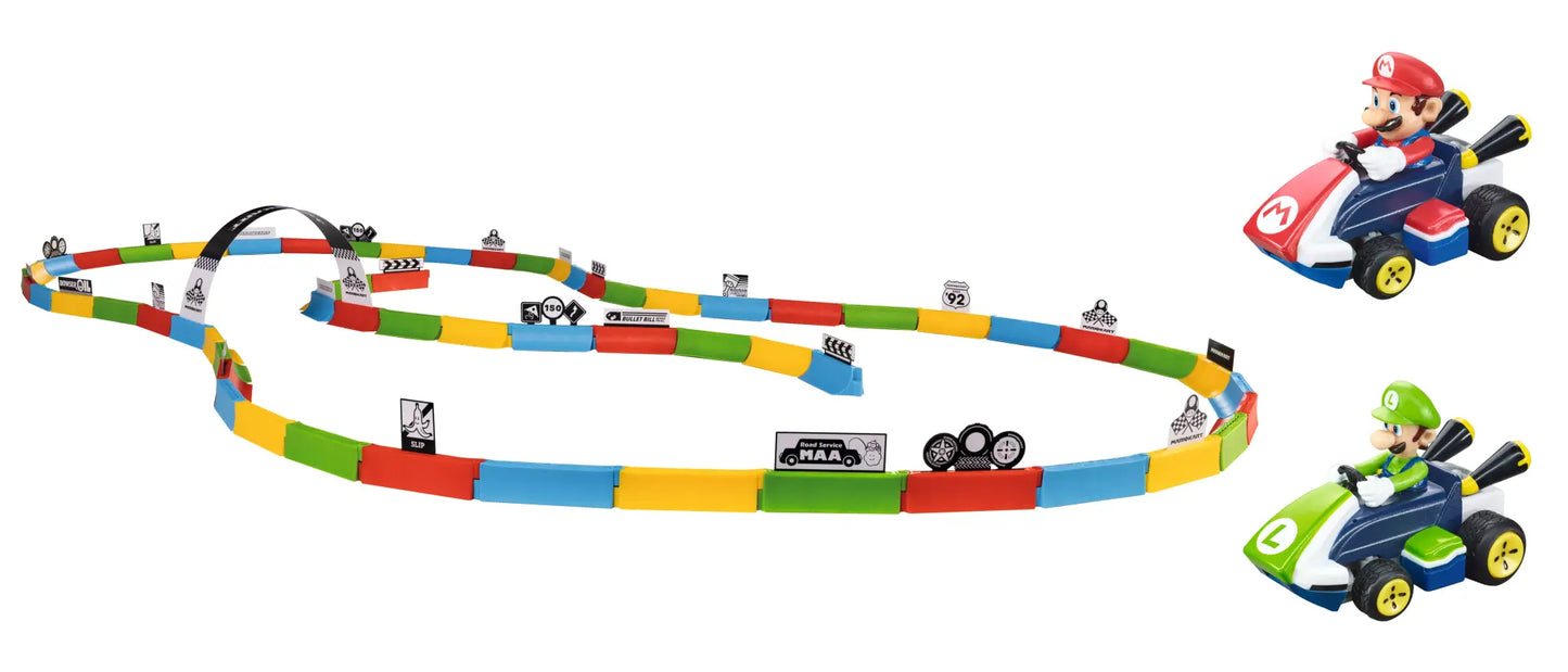 Carrera 2.4GHz Mario Kart™ Tabletop Racing Set - Mario & Luigi
