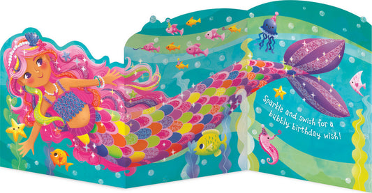 MW-Peaceable Kingdom Mermaid Tri-Fold Card