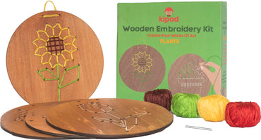 Wooden Embroidery Kit - Plants
