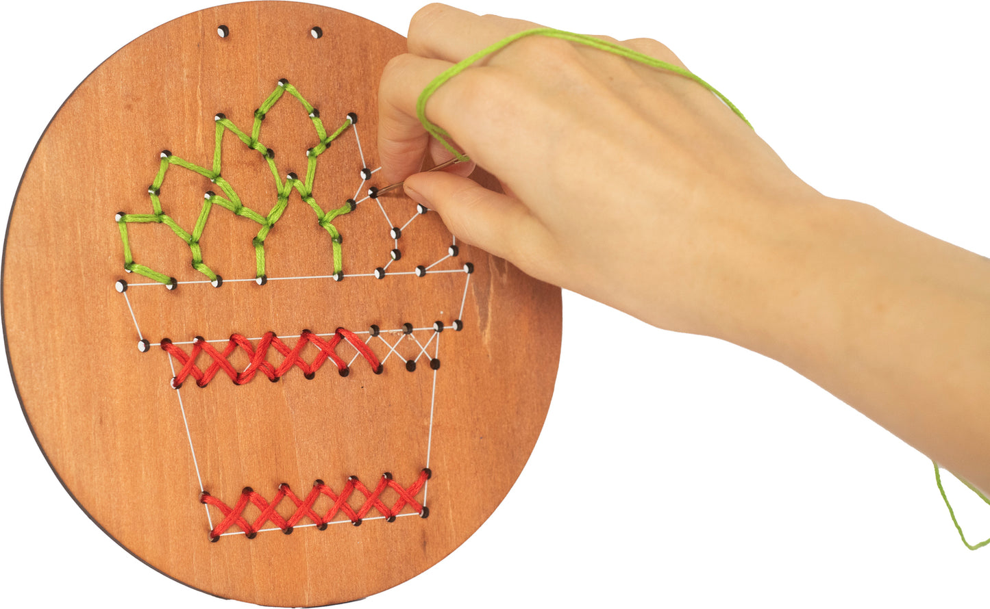 Wooden Embroidery Kit - Plants