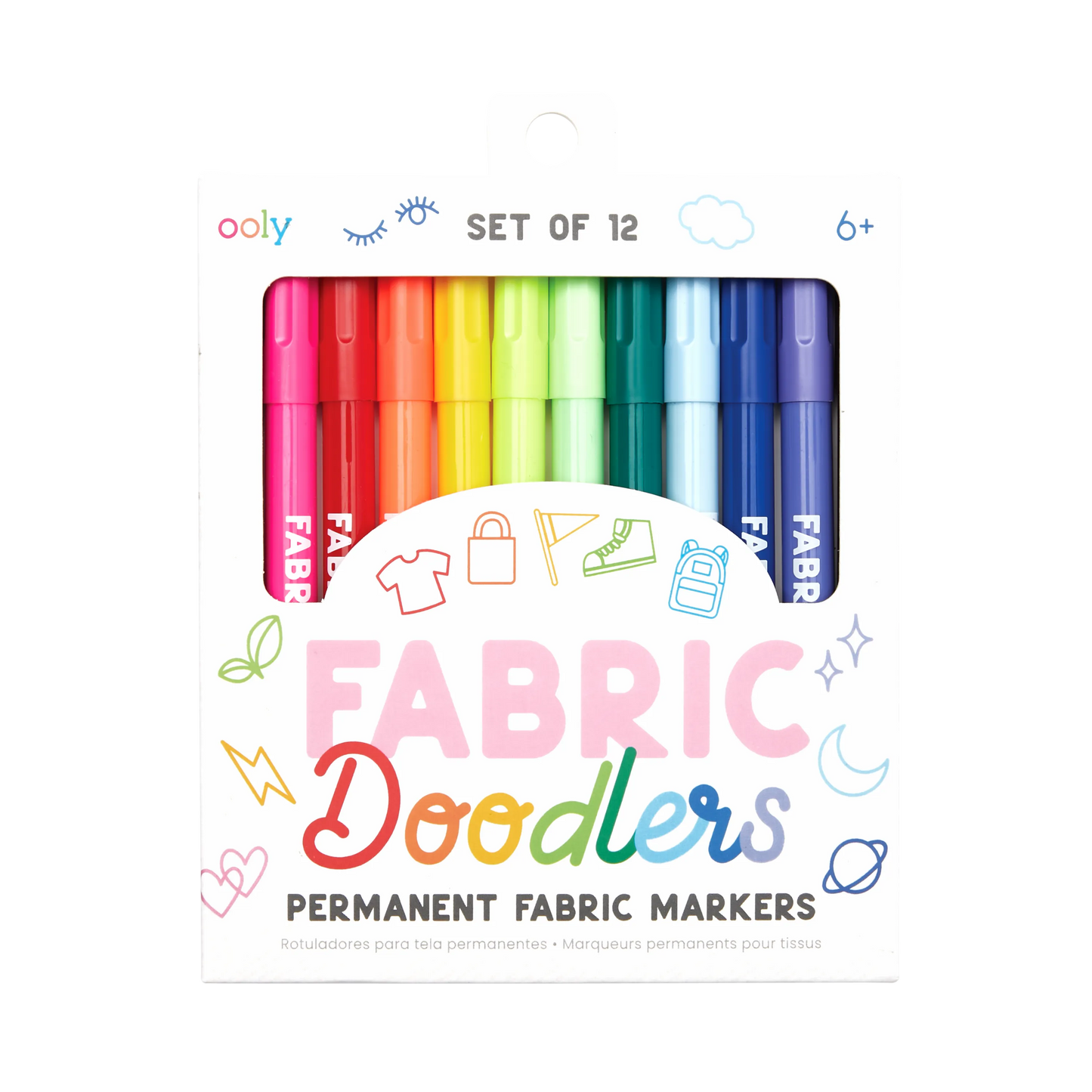 Ooly 130-102 Fabric Doodlers Markers