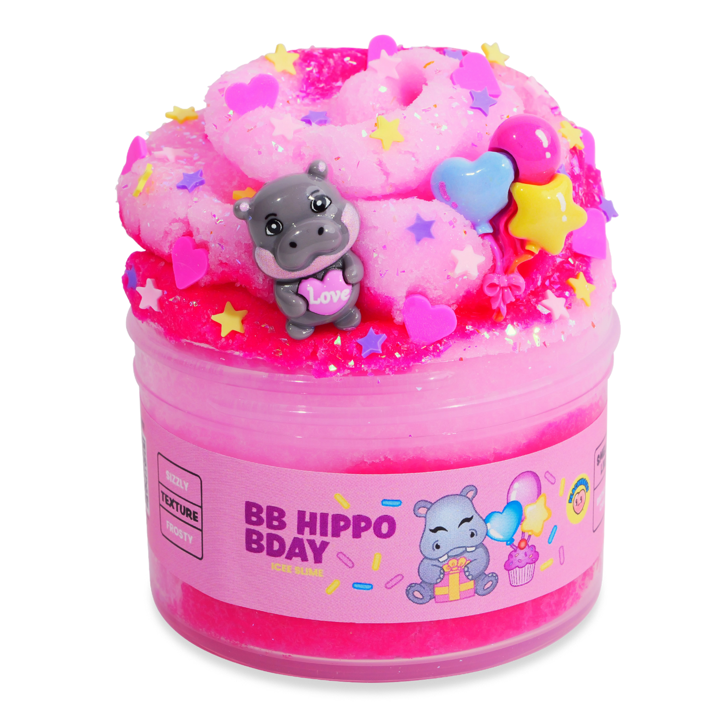 PeachyBbies BB Hippo Bday Icee slime