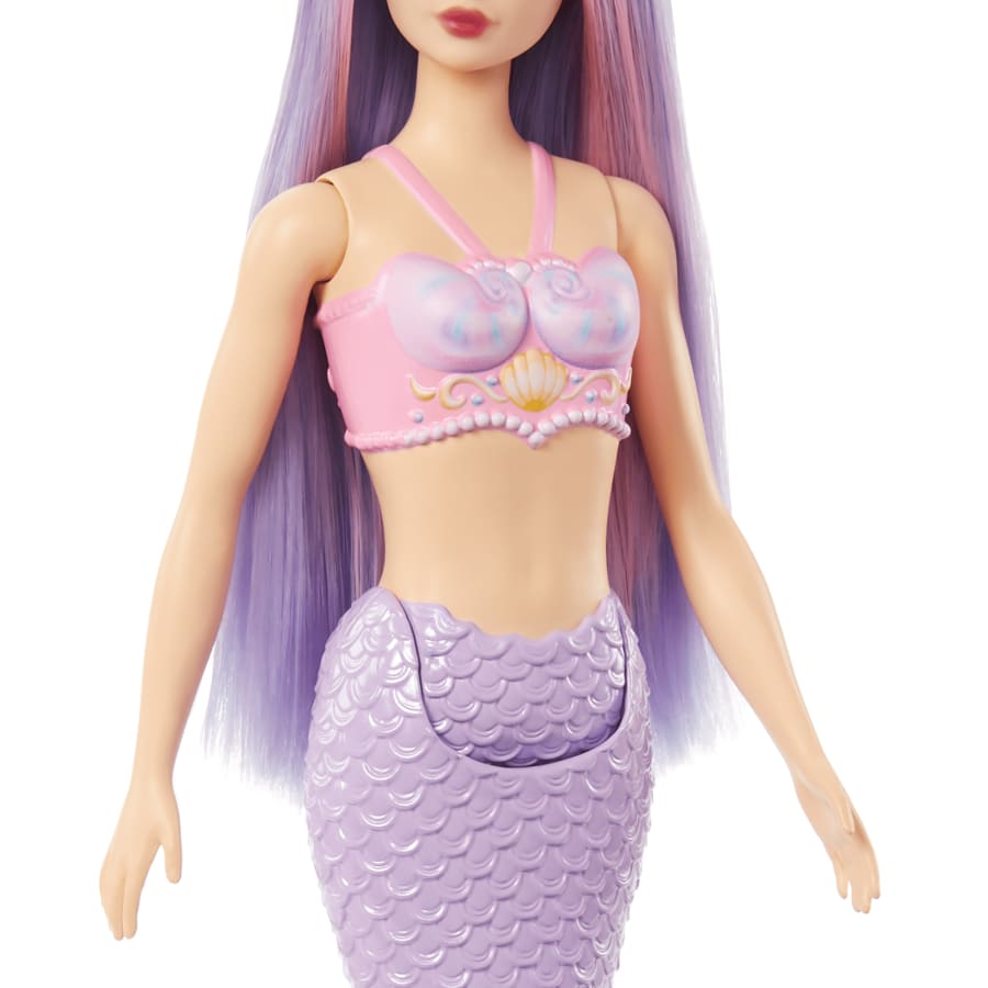 Mattel Barbie Mermaid Doll With Lilac Hair, Purple Tail And Headband Accessory