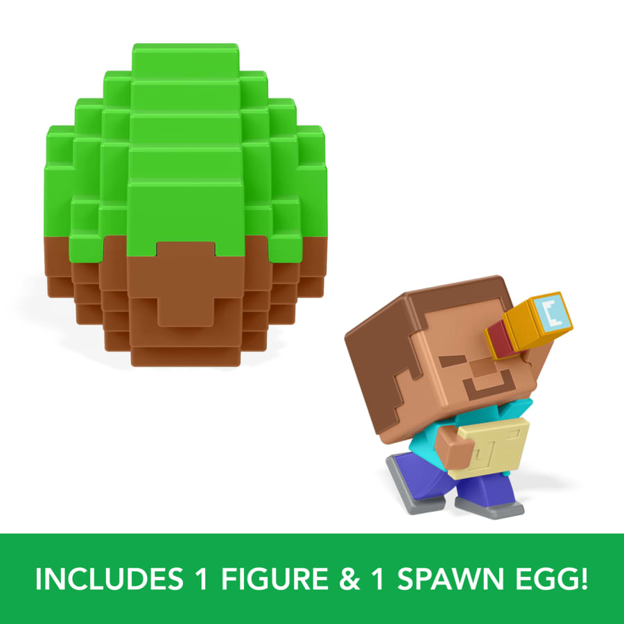 Mattel Minecraft Mini Mode Spawn Egg With Surprise Mini Figure (Blind Box 1pc)