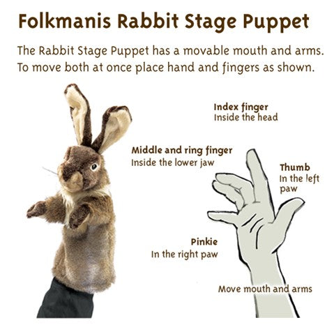 Folkmanis Stage Puppet 2800 Rabbit